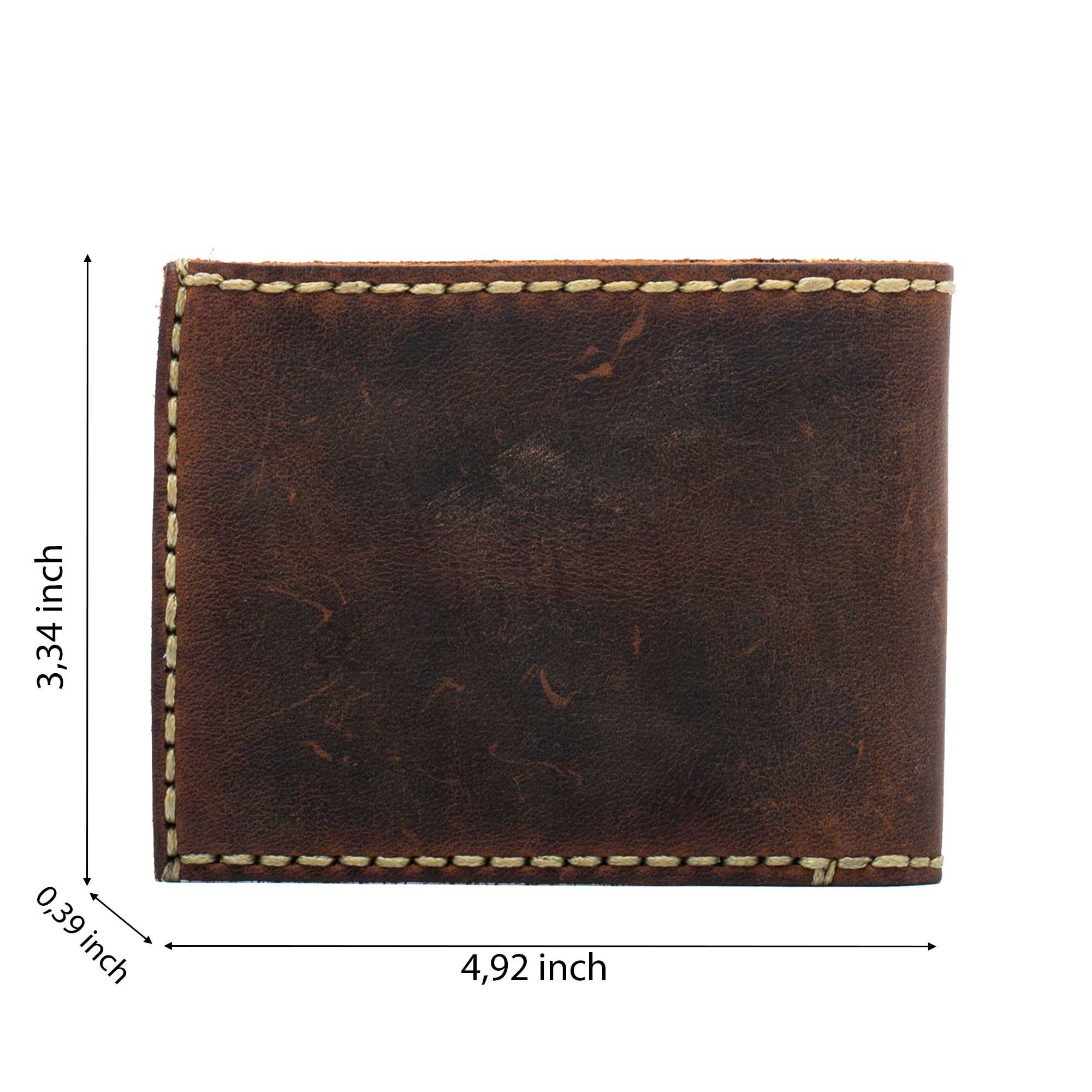  REMFACIO Custom Mens Wallets Photo Engraved Leather Wallets for  Men Personalized Wallets for Men Birthday Valentines Day Gifts (Dark Brown)  : Clothing, Shoes & Jewelry