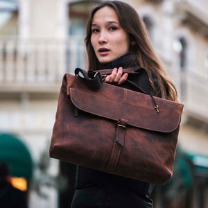 Personalized Full Grain leather Messenger Bag Laptop Bag Crossbody Shoulder Bag Men Briefcase Handmade Bag Christmas Gifts Best