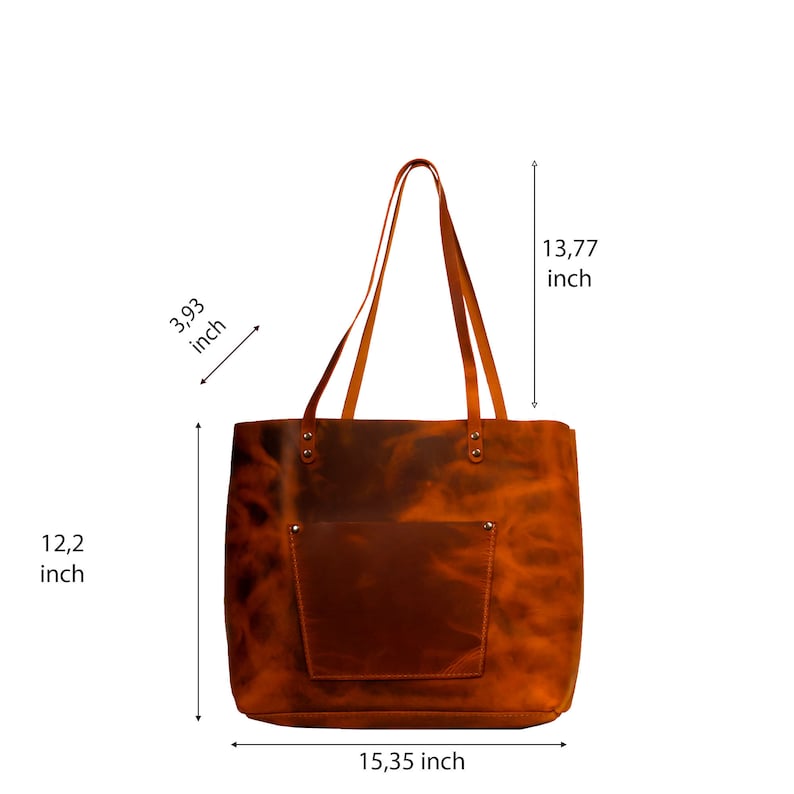 Leather Tote Bag Handmade Leather Purse Large Leather Handbag Etsy