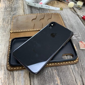 iPhone Xr Case, iPhone Xr Leather Wallet Case, PERSONALIZED Leather Cover Case - TEXAS012 image 4