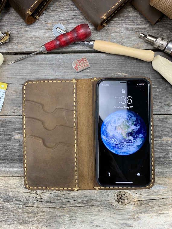iPhone 17 Case, Leather iPhone 17, Leather Wallet Case, Folio Flip Leather Cover Case, iPhone 17 Leather Phone Case