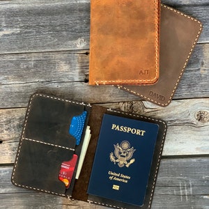 Leather Passport Holder,Leather Travel Wallet, Distressed Leather Passport Wallet, Passport Cover, Passport Case, Retirement Gift #TEXAS030