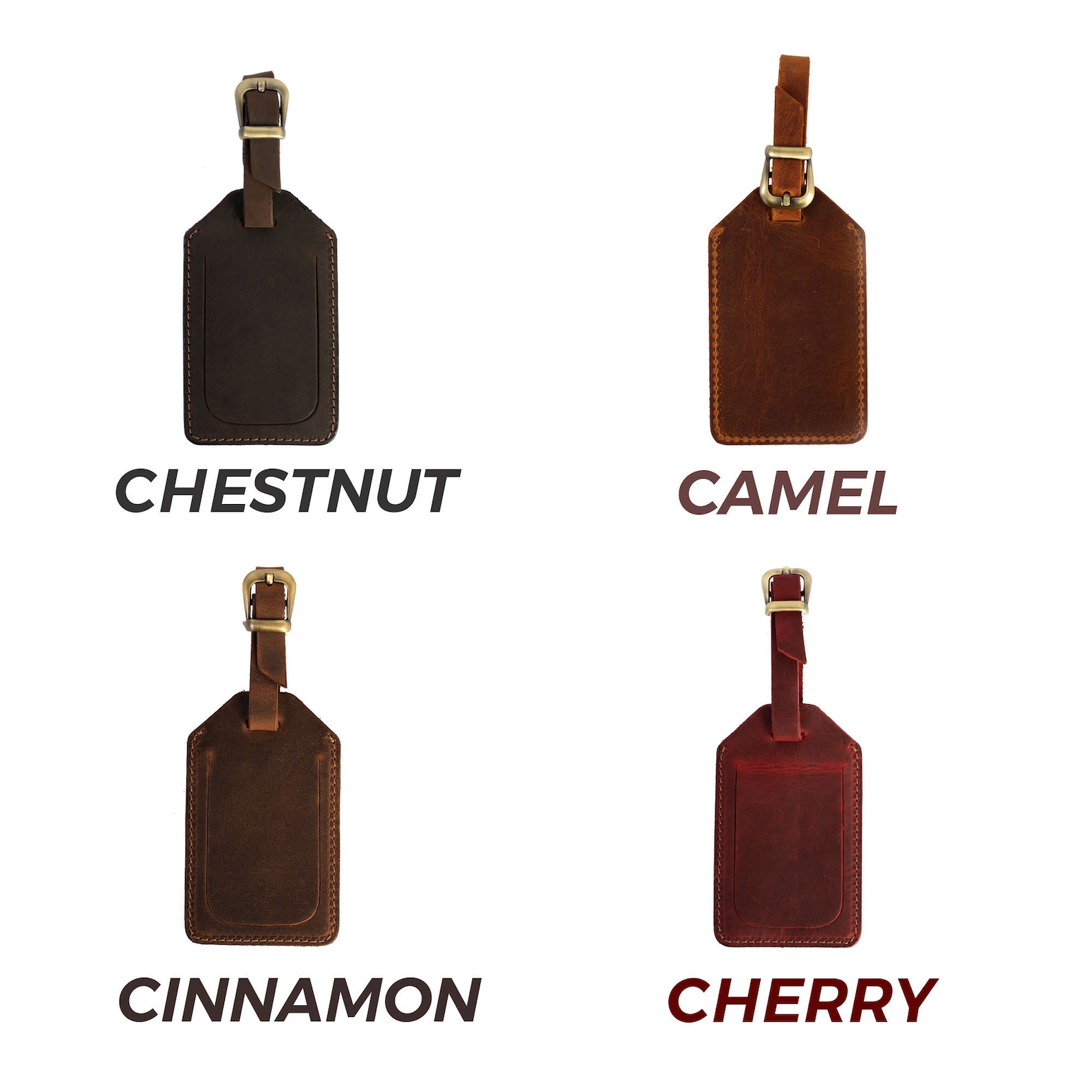 Leather Luggage Tag Personalized Luggage Tag Leather Luggage Etsy