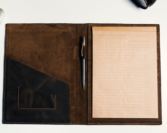 Leather Notebook Cover Leather notebook cover Notebook organizer Journals Cover Leather Organizer Leather Notebook Case Handmade