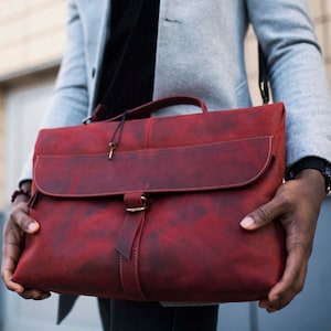 Personalized Full Grain leather Messenger Bag Laptop Bag Crossbody Shoulder Bag Men Briefcase Handmade Bag Christmas Gifts Best