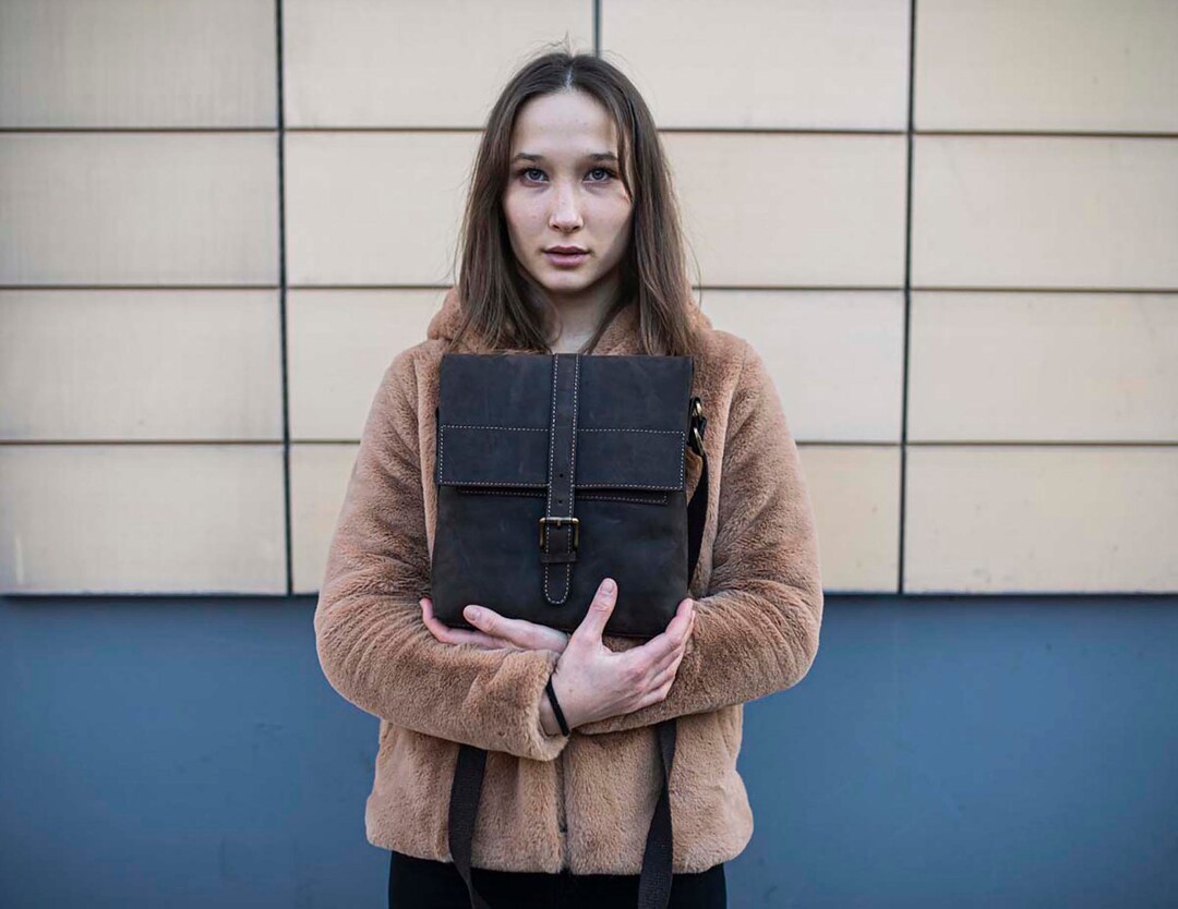 Leather Purse Leather Satchel Leather Bag Leather Handbag Tan Portfolio ...