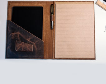 Personalized Leather Notebook Flap