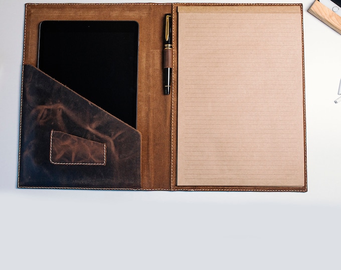 Personalized Leather Notebook Flap