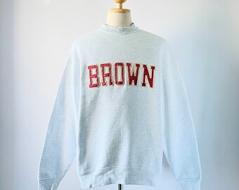 vintage brown university sweatshirt