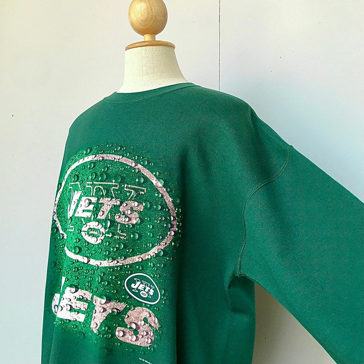 Vintage 90s New York Jets NFL Football Sweatshirt size XL Etsy