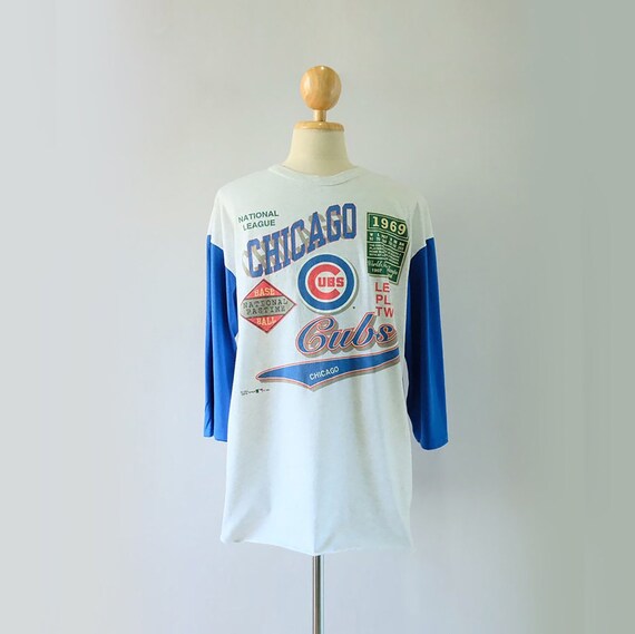 Vintage 1994 Chicago Cubs MLB Baseball Half Sleeve Tshirt Etsy