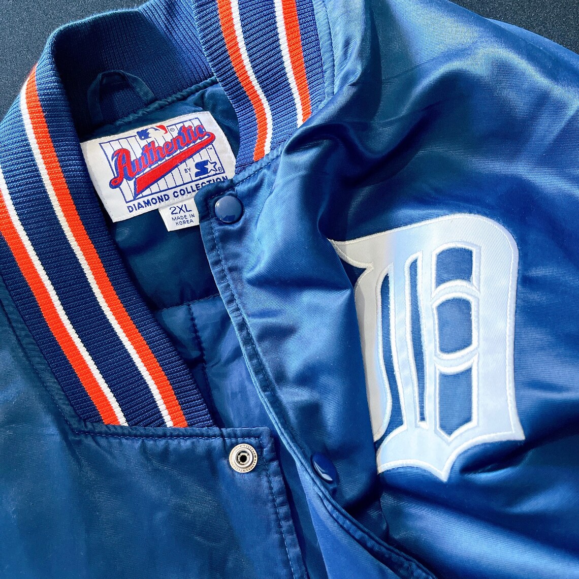 Vintage Detroit Tigers MLB Baseball Bomber Jacket size 2XL | Etsy