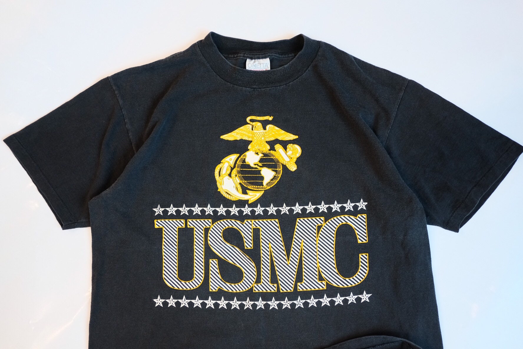 Vintage USMC Tshirt US Marine Corps Seal size L Etsy