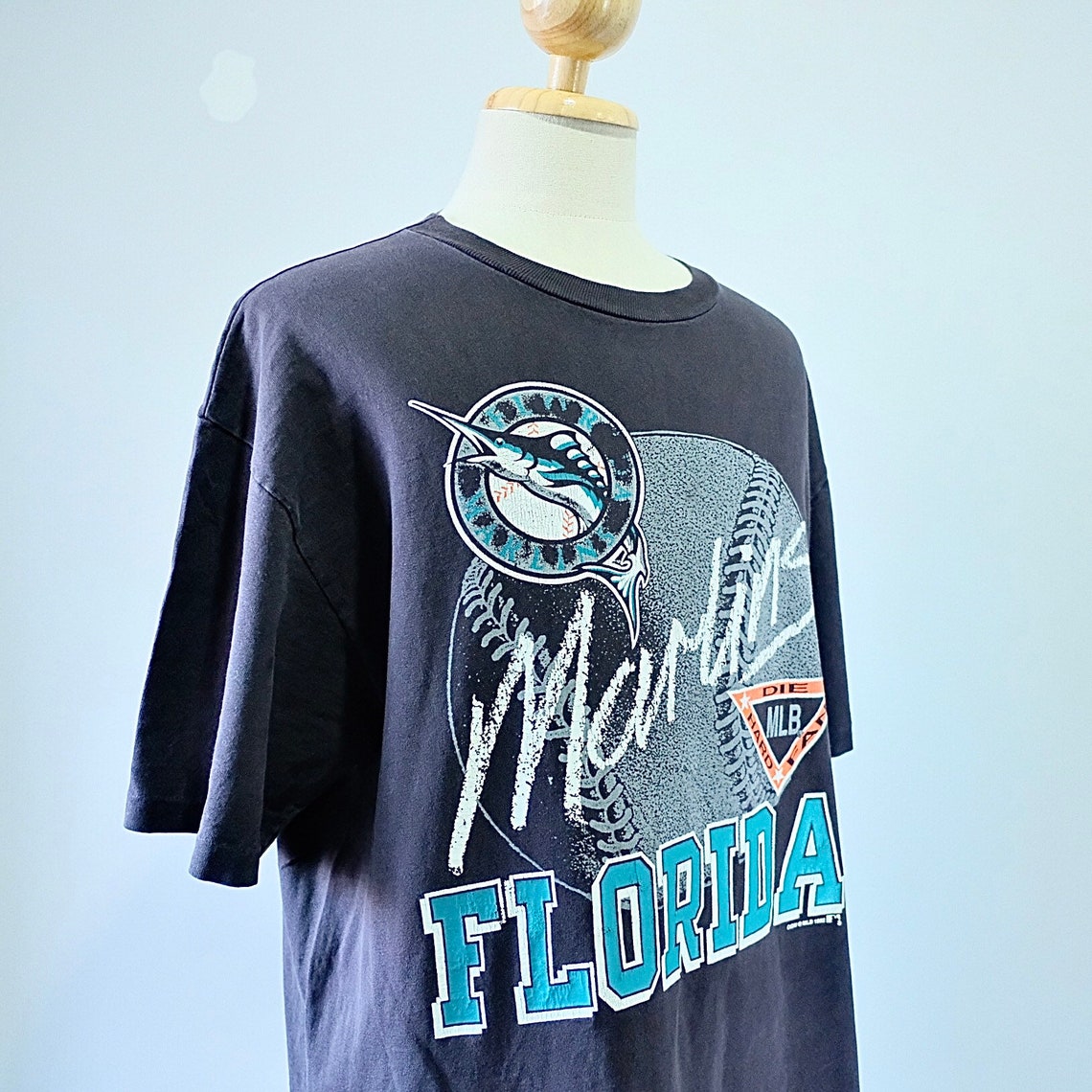 Vintage 1992 Florida Marlins MLB Baseball T-shirt size L | Etsy
