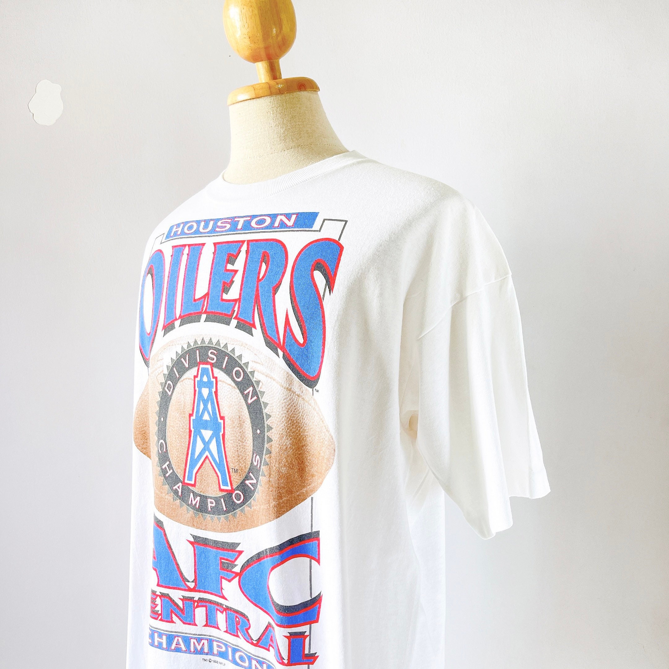 Vintage 1993 Houston Oilers NFL Football Tshirt size XL Etsy