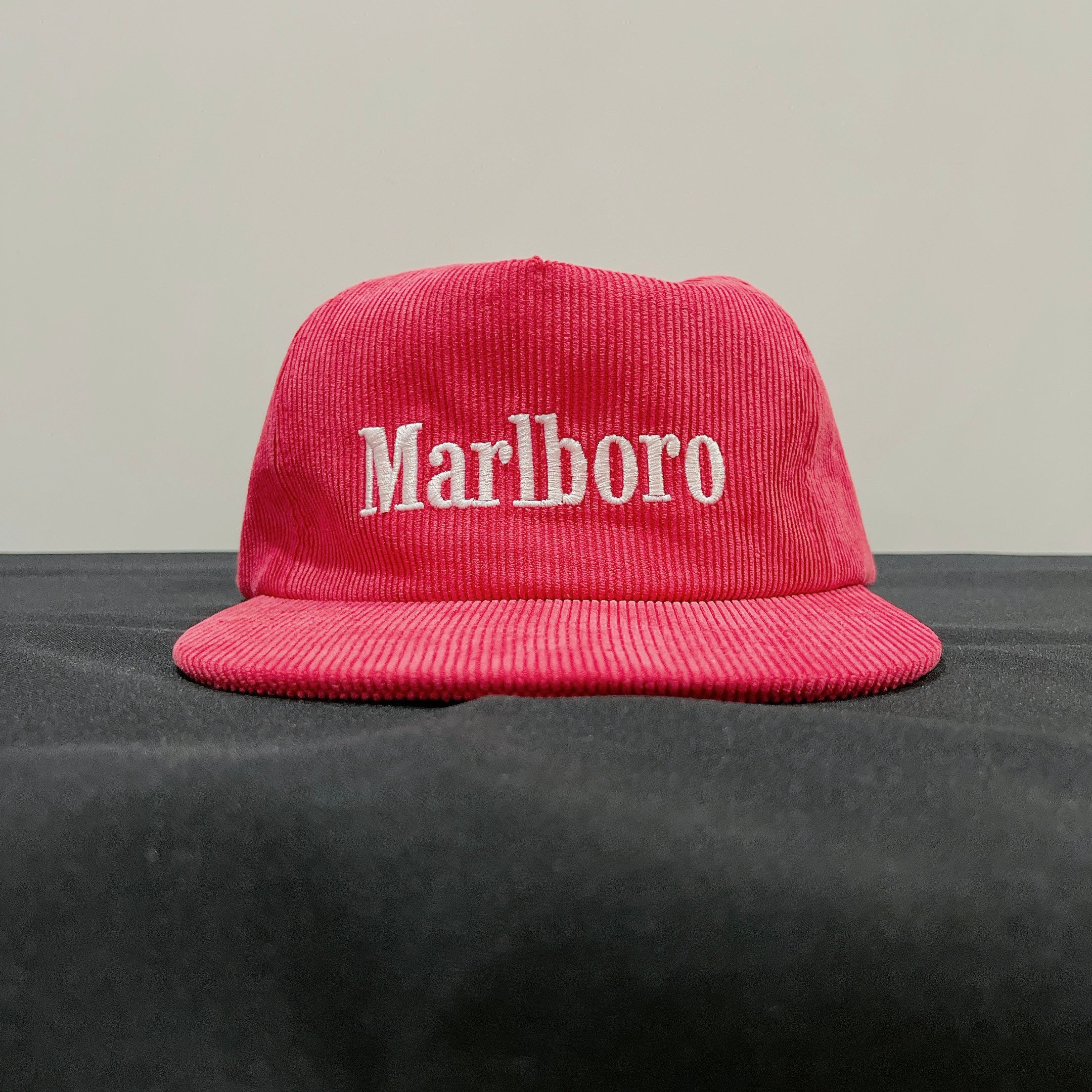 Vintage Marlboro Corduroy Snapback Cap 