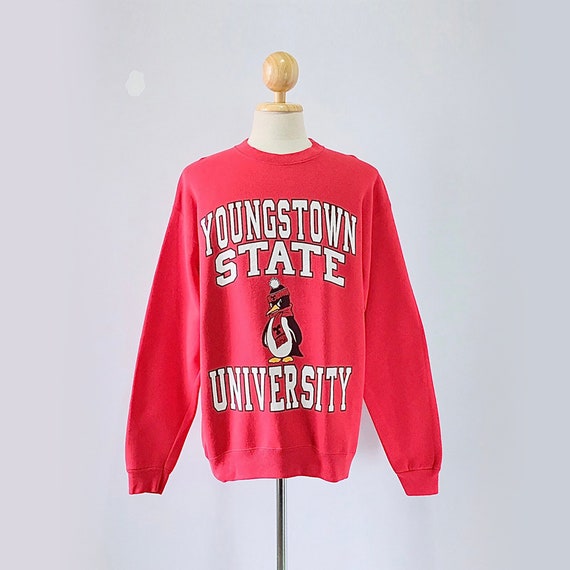 90s Youngstown State University Penguins Sweatshirt size L | Etsy