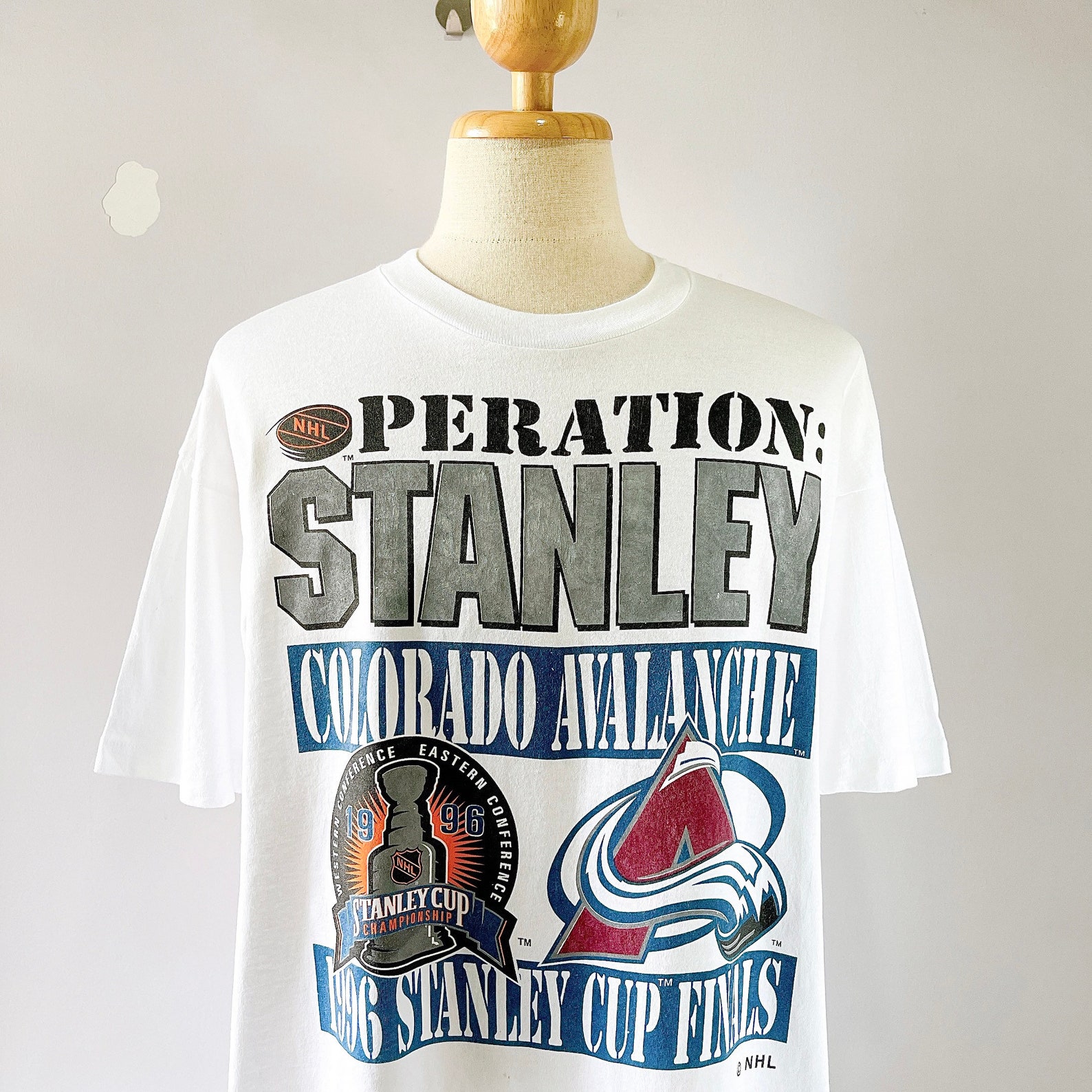 Vintage Colorado Avalanche NHL Hockey Tshirt size XL Etsy