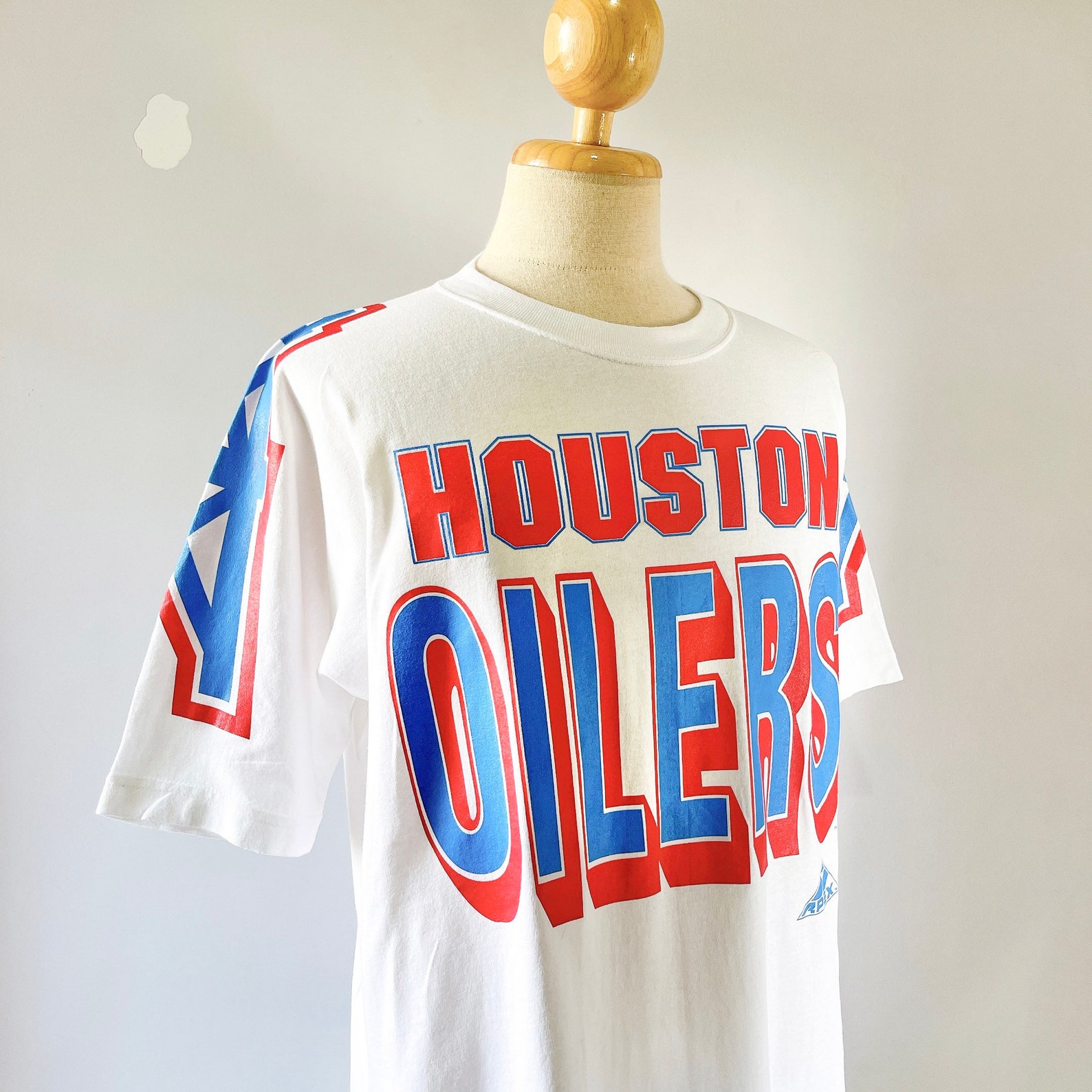 Vintage 90s Houston Oilers NFL Football Tshirt size XL Etsy