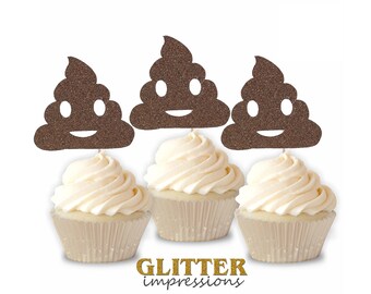Poop Cake Toppers Etsy