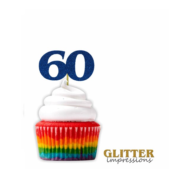 Custom Number Cupcake Topper Birthday Cupcake Topper Age Etsy