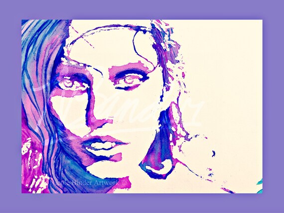 Mystik Aquarell Gesicht Etsy