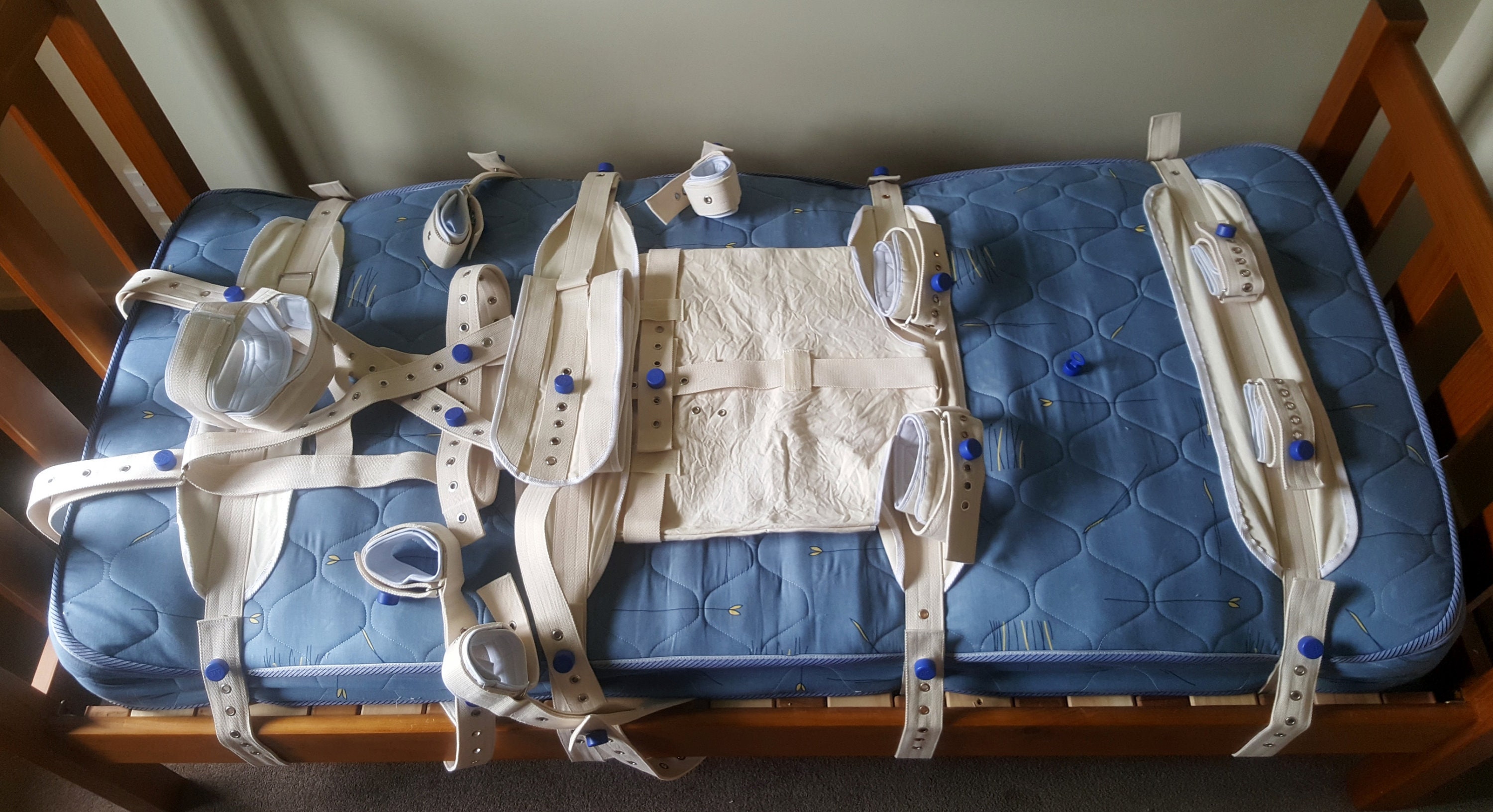 12 Point Segufix Bed Restraint Kit Head Shoulder Waist Wrist Etsy