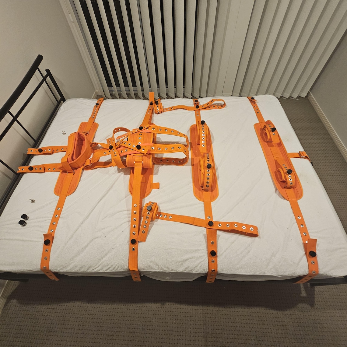 Orange Prisoner Kit Segufix Cuffs Extra Secure Ankle, Thigh, Double ...