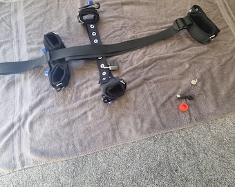 Black Ultra Quality Self Bondage Restraint System Segufix Style Locks Electronic Timer