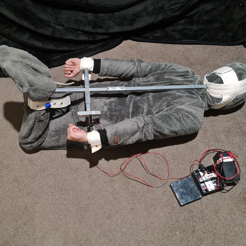 Self Bondage Rigid Steel Spreader Bar Hogtie With Electronic Etsy