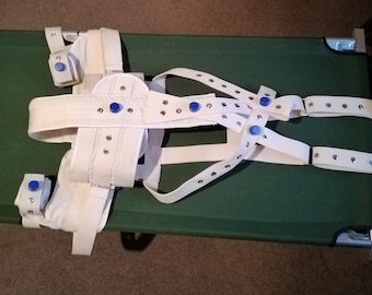 34 Point Segufix Bed Restraint Kit Head Shoulder Waist Crotch Wrist Arm and Upper Arm Ankle Thigh abdl