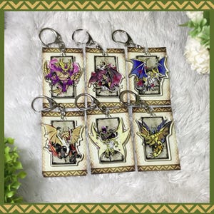 Monster Hunter Ink Style Acrylic Keychain Vol.2 : Magnamalo, Malzeno, Primordial Malzeno, Seregios, Shagaru Magala, Rey Dau