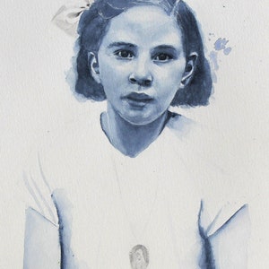 Drukuj Papier akwarelowy 300 gr - Indygo