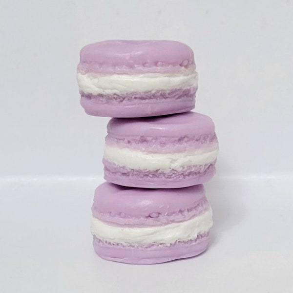 French Lavender and Lemon - Macaron Soap - Large - French Macaron Soap - Meringue