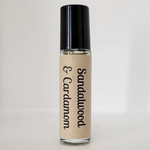 Sandalwood and Cardamom - Roll on Oil - Earthy - Cologne