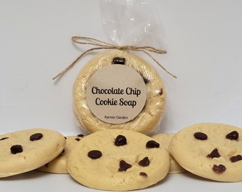 Chocolate Chip Cookie - Soap - Set of Two - Large Bakery Style