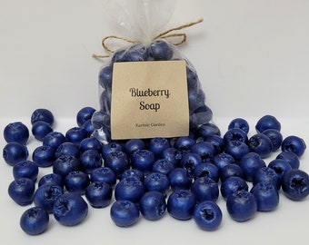 Blueberry Soap - Set of 50 - Mini Soap - Guest Soap - Single Use Soap