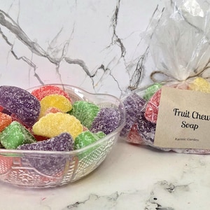 Fruit Slice - Soap - Set of 15 - Lime - Lemon - Grape - Cherry - Orange