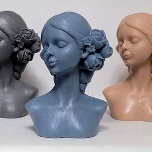 Bust Soap - Woman Shaped Soap - Sculpture - Beautiful Woman - Statue