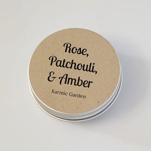 Rose Patchouli and Amber - Solid Fragrance - Perfume - Three Queens