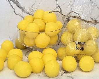 Mini Lemon Soap - Set of 12 - One Dozen - Mini Lemons