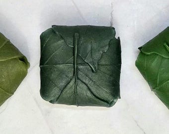Leaf Soap - Folded Leaf - Green Botanical Bar