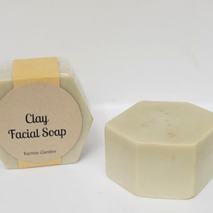 Clay Facial Bar - Soap - Normal Skin - Oily Skin - Tea Tree - Lavender