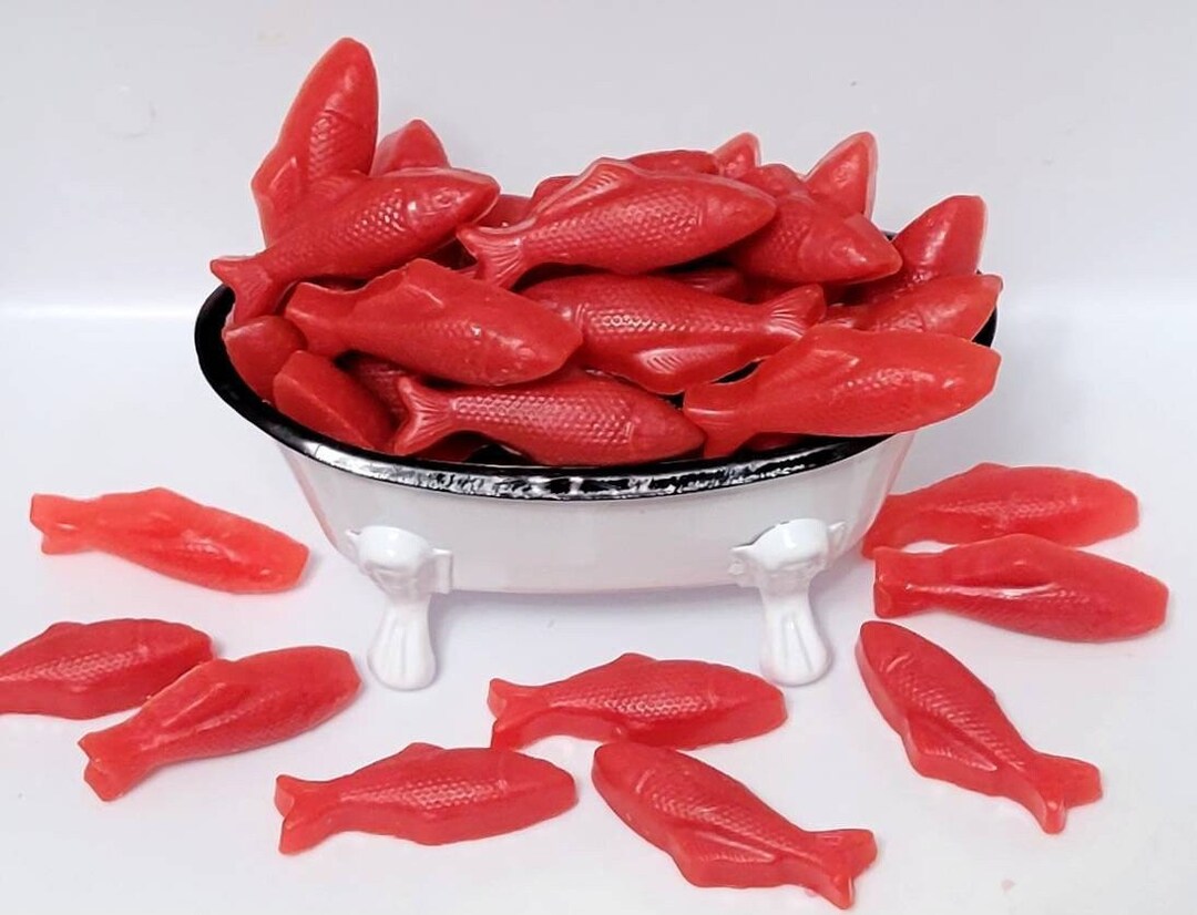 Swedish Gummy Soap Cherry Fish Soap Set of 12 Vegan Etsy