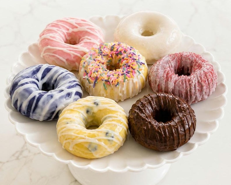 Medium Donut Soap - Bakery Soap - Dessert Soap Gift - Pumpkin Donut - Birthday Donut - Realistic Soap image 1