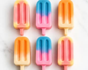 Mini Popsicle Soap Set | Goat Milk Soap | Set of 6 | Choose Your Scent | Summer Guest Soaps | Party Favors | KarmicGarden