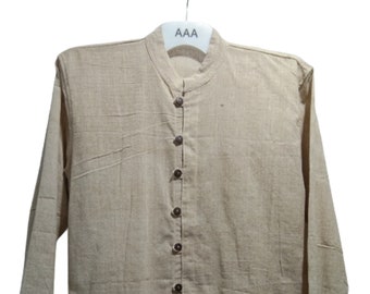 Hemp  Button down Shirt | 100% Hemp Handwoven | Hemp Shirt