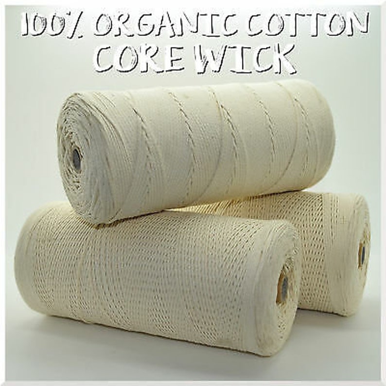 Cotton Core Braided Wick for Paraffin Wax Candle Making 4 Etsy