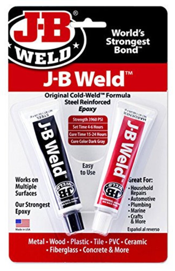 Jb Weld Original Cold Weld Steel Reinforced Epoxy Compound Glue Metal The Worlds Strongest Bond