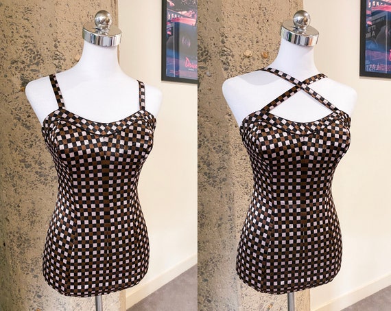 Vintage 1950s Swimsuit by Catalina | Small to Medi
